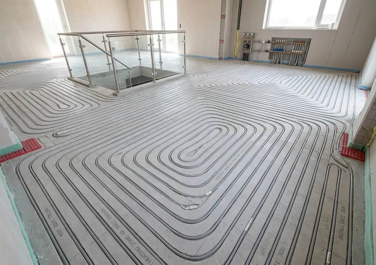 Stofarm infrezen van vloerverwarming in een renovatiewoning door Azer Vloerverwarming in Utrecht